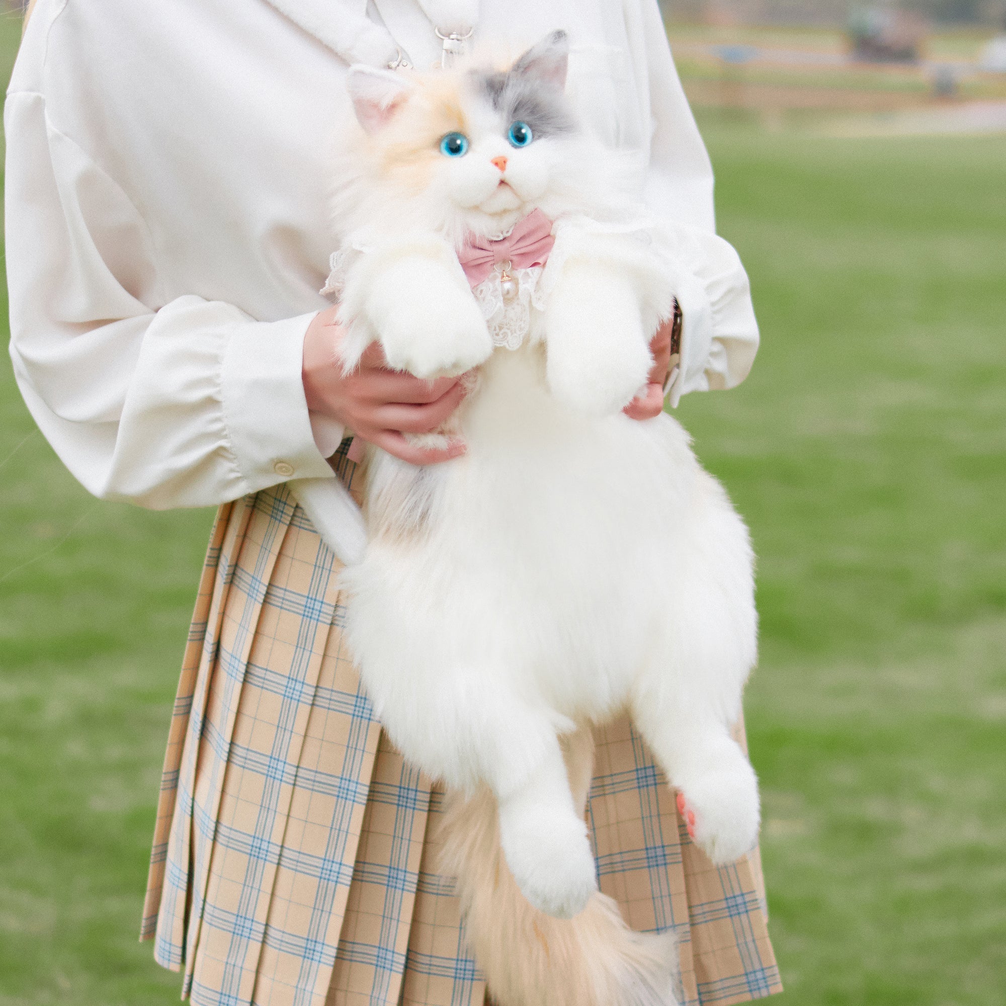 Velocitytoys™ - Fairy Light Calico Cat Backpack –Handmade Glowing Plush Gift