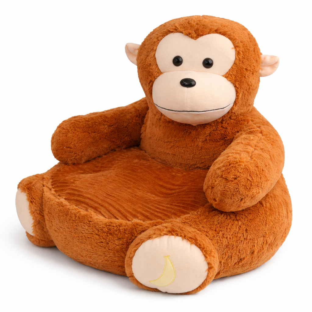 Velocitytoys™– Ultra Soft Monkey Plush Chair
