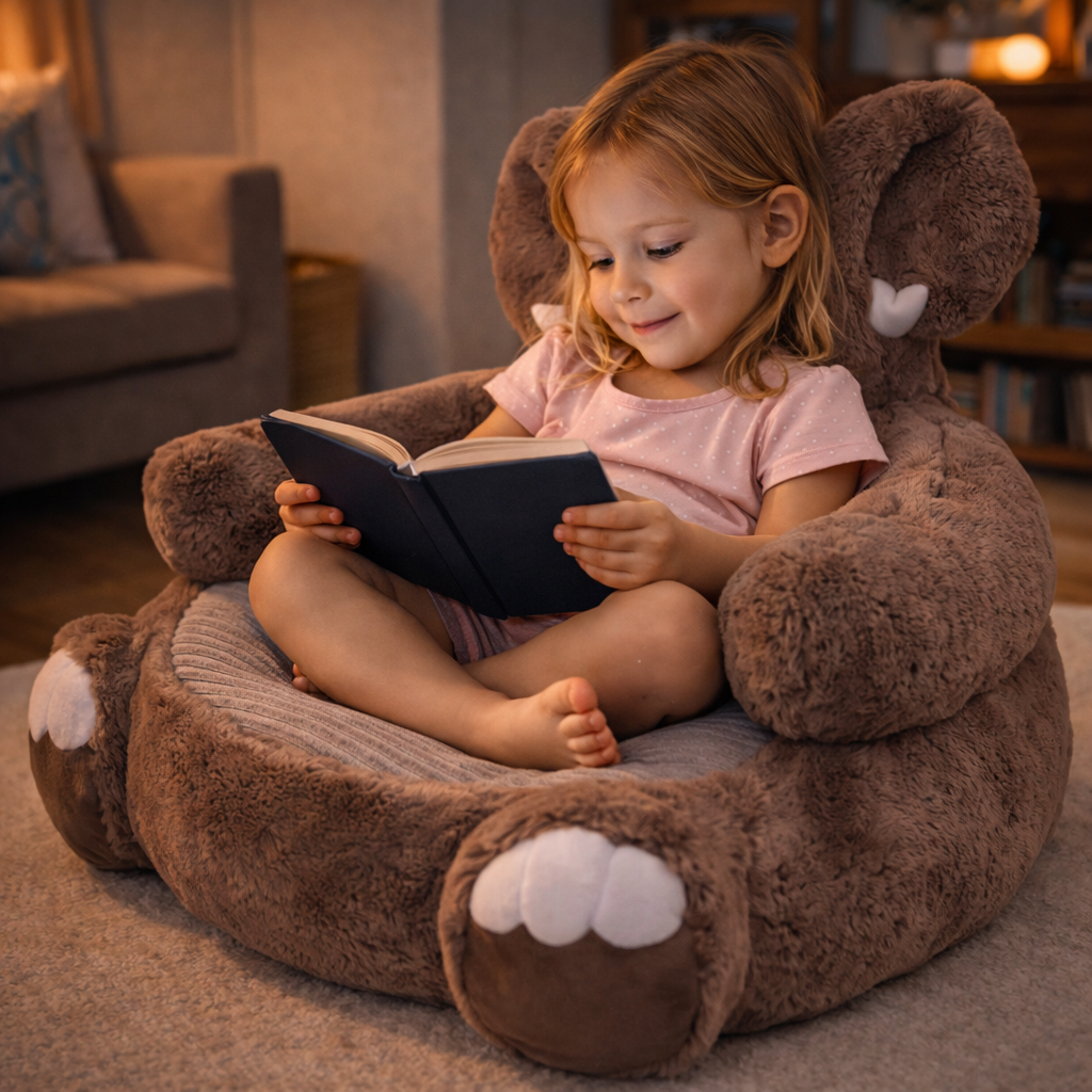 Velocitytoys™– Ultra Soft Elephant Plush Chair