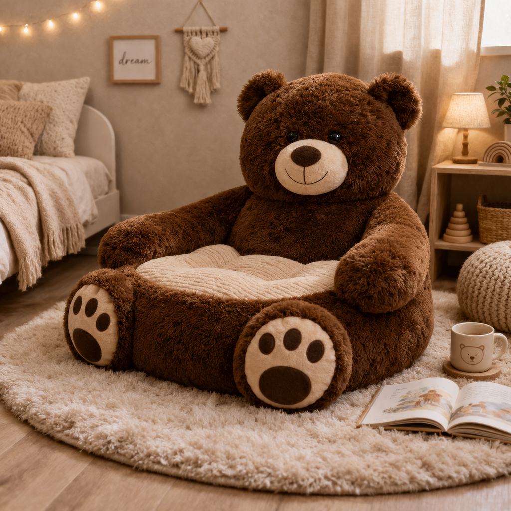 Velocitytoys™ – Ultra Soft Bear Plush Chair