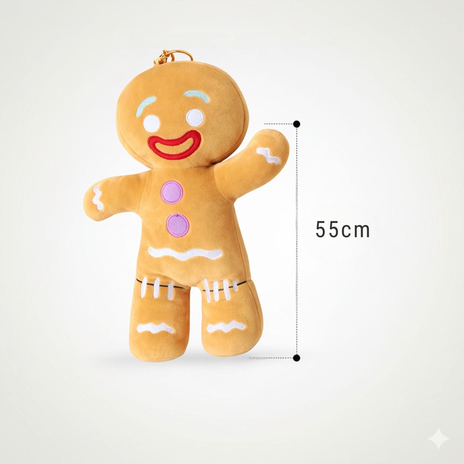 Velocitytoys™– Gingerbread Man Plush Toy – Soft Decorative Teddy & Cozy Gift