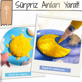 VelocityToys 3D Köpük Boyama Seti, 8 Desenli Büyük Köpük Parça, Çocuk Sanat Etkinliği, Marker Kalemli