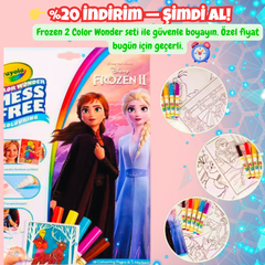 VelocityToys Karlar Ülkesi 2 Boyama Kiti, Lekesiz Boyama, Çocuk Oyunu