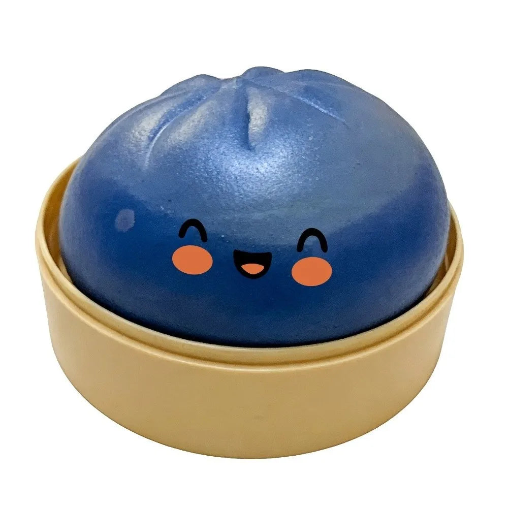 Velocitytoys™–Squishy Dumpling Stress Ball with Steamer Box – Slow Rise Sensory Toy