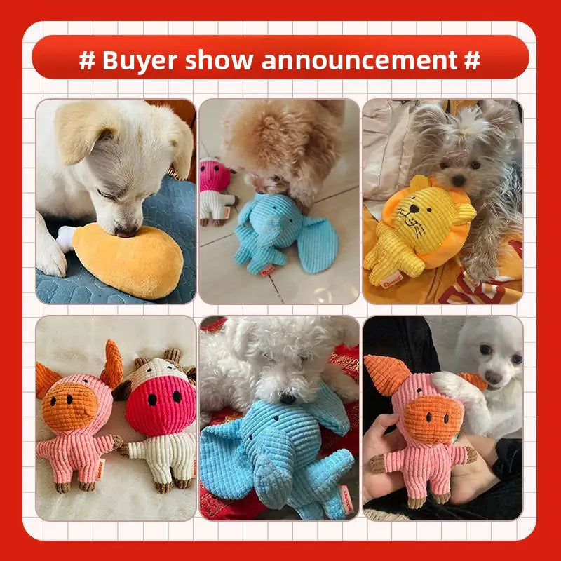 Velocitytoys™ —Durable Charging Duck Chew Teething Plush Elephant Pet