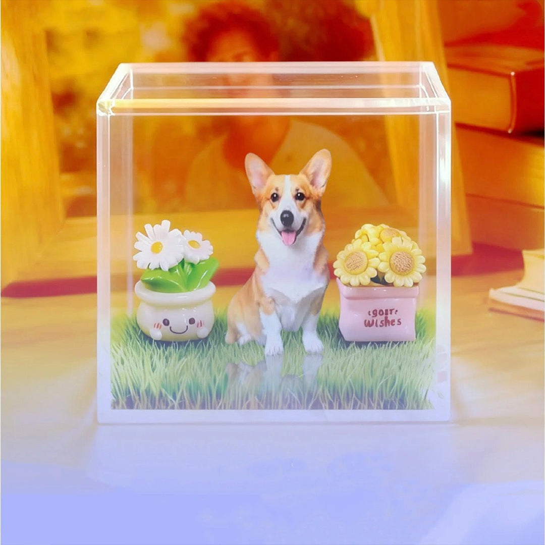 Velocitytoys™ - Custom Pet Holographic Memorial Box