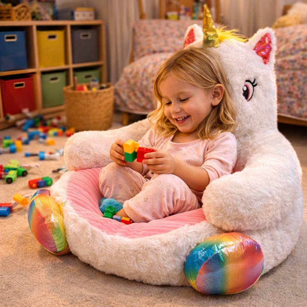 Velocitytoys™ – Ultra Soft Unicorn Plush Chair