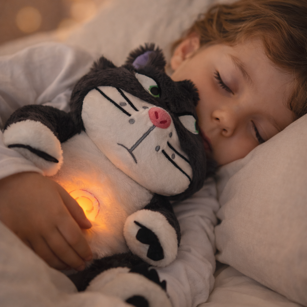 Velocitytoys™-Breathing Anti-Stress Plush Toy Light & Music