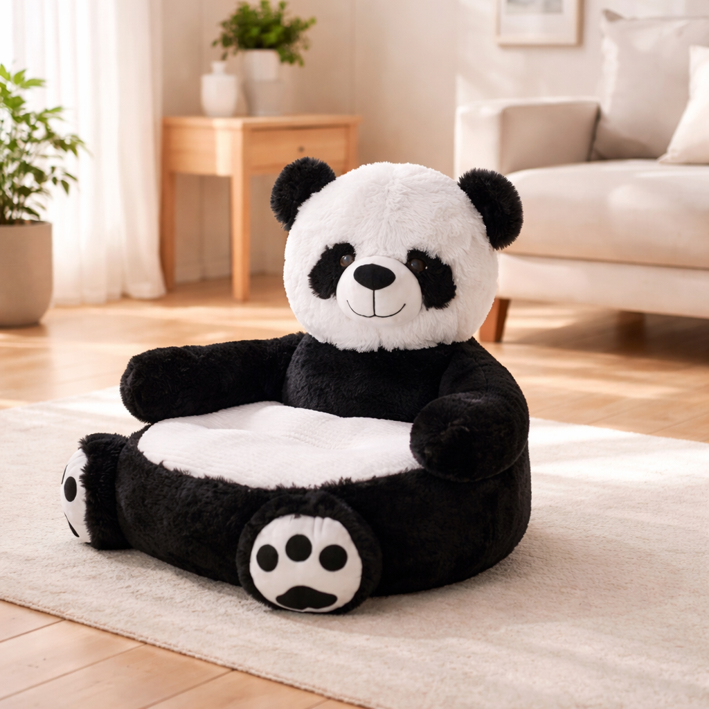 Velocitytoys™– Ultra Soft Panda Plush Chair