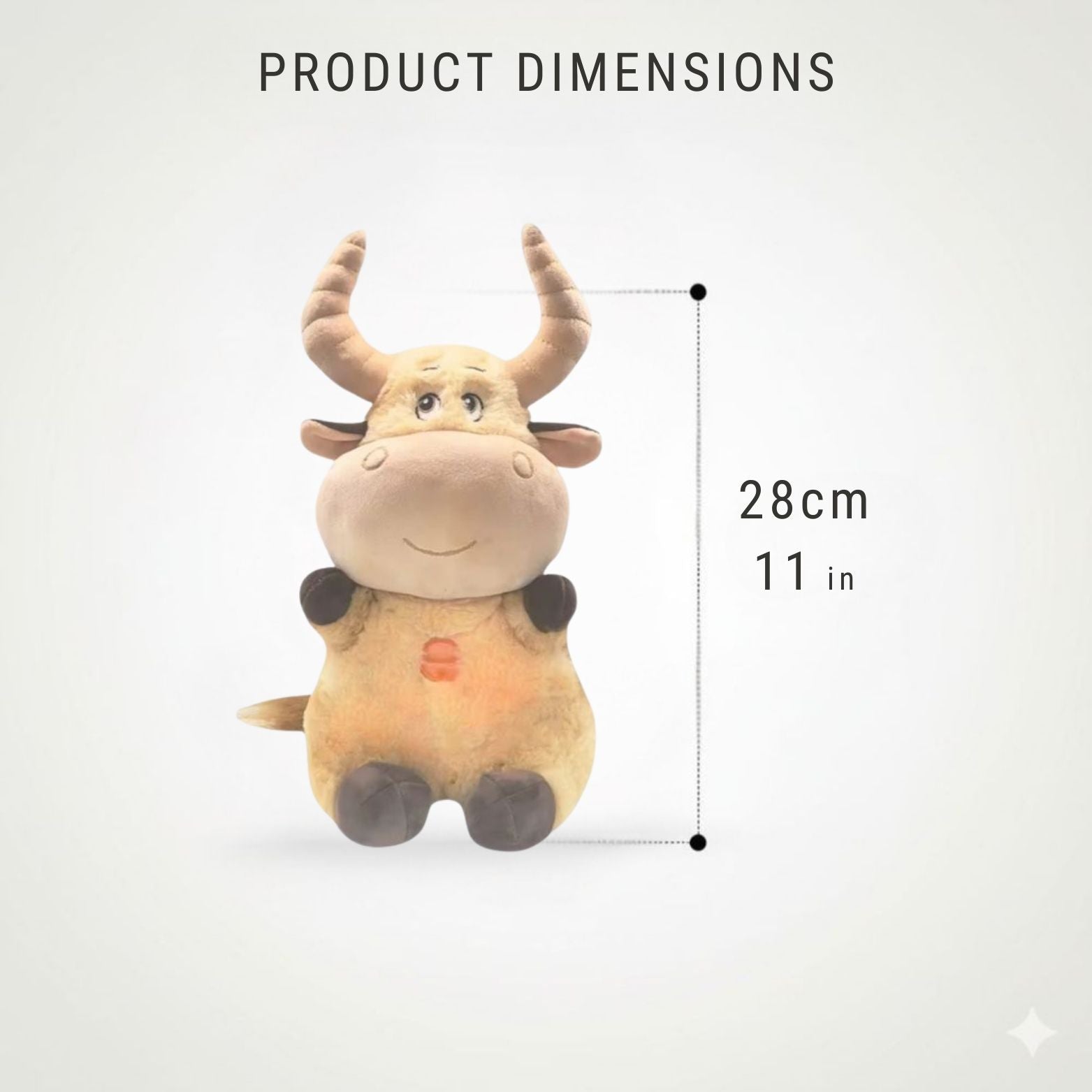 Velocitytoys™– Breathing Cow Plush with Music – Calming Sleep Comfort Toy