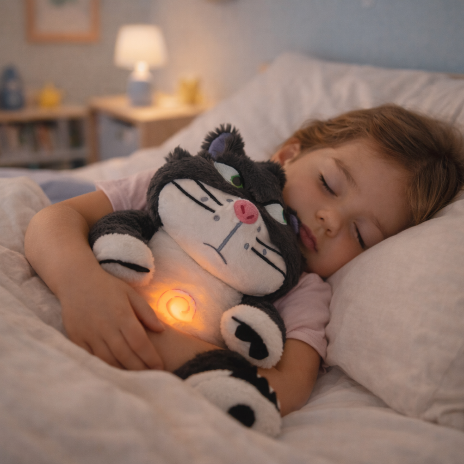 Velocitytoys™-Breathing Anti-Stress Plush Toy Light & Music