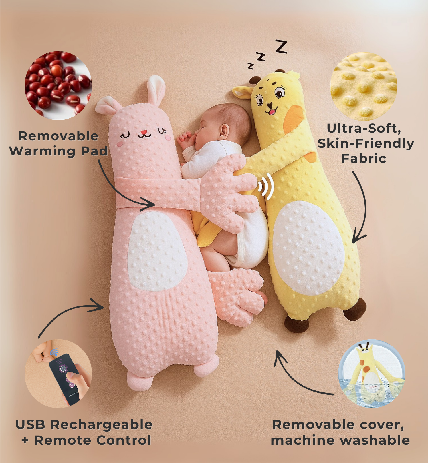 Velocitytoys™ - Soothing Patting Pillow