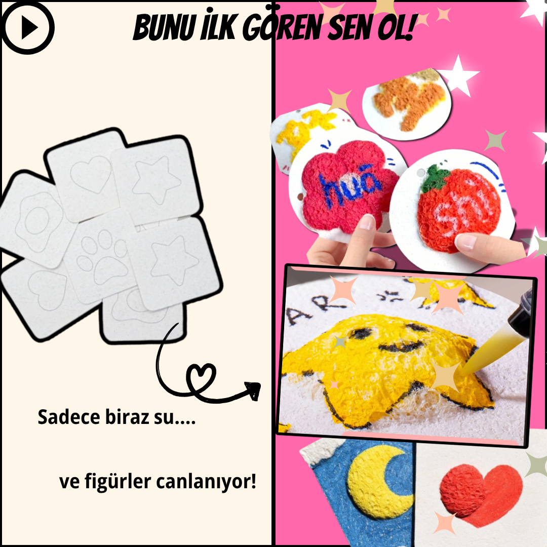 VelocityToys 3D Köpük Boyama Seti, Okul Öncesi Etkinlik, El İşi Oyunu