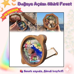 VelocityToys Ahşap Kaleydoskop Seti, DIY Oyuncak, Yaratıcı Görsel Etkinlik