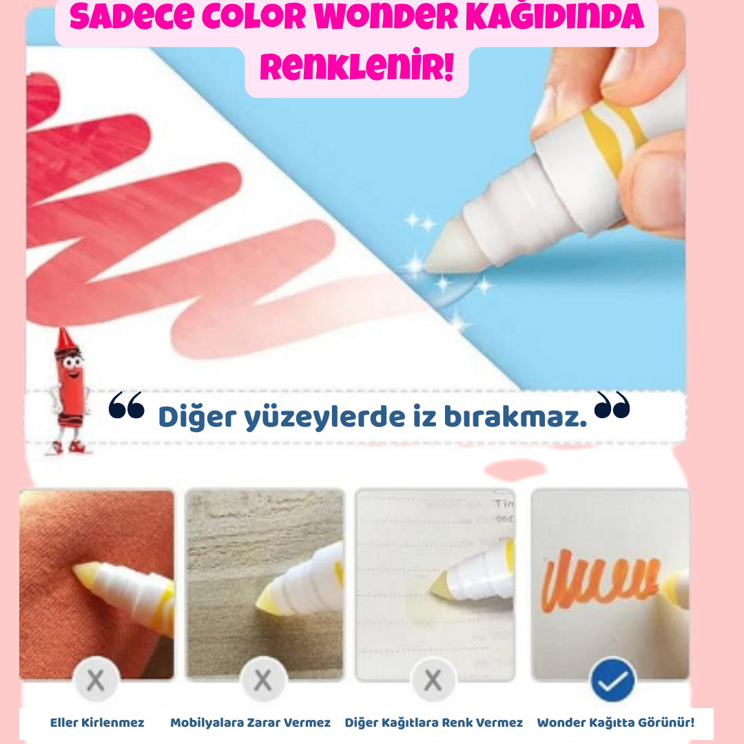 VelocityToys Karlar Ülkesi 2 Boyama Kiti, Lekesiz Boyama, Çocuk Oyunu