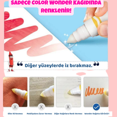 VelocityToys Karlar Ülkesi 2 Boyama Kiti, Lekesiz Boyama, Çocuk Oyunu