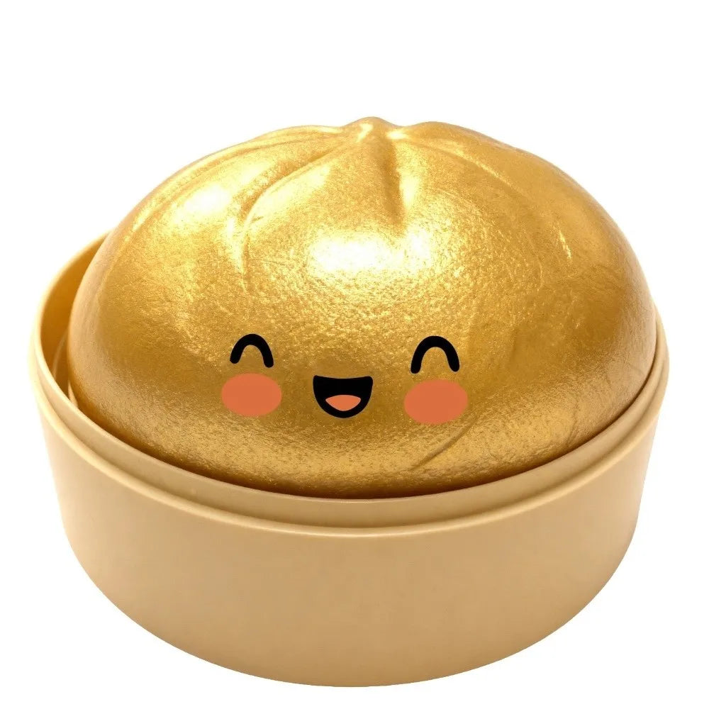 Velocitytoys™–Squishy Dumpling Stress Ball with Steamer Box – Slow Rise Sensory Toy