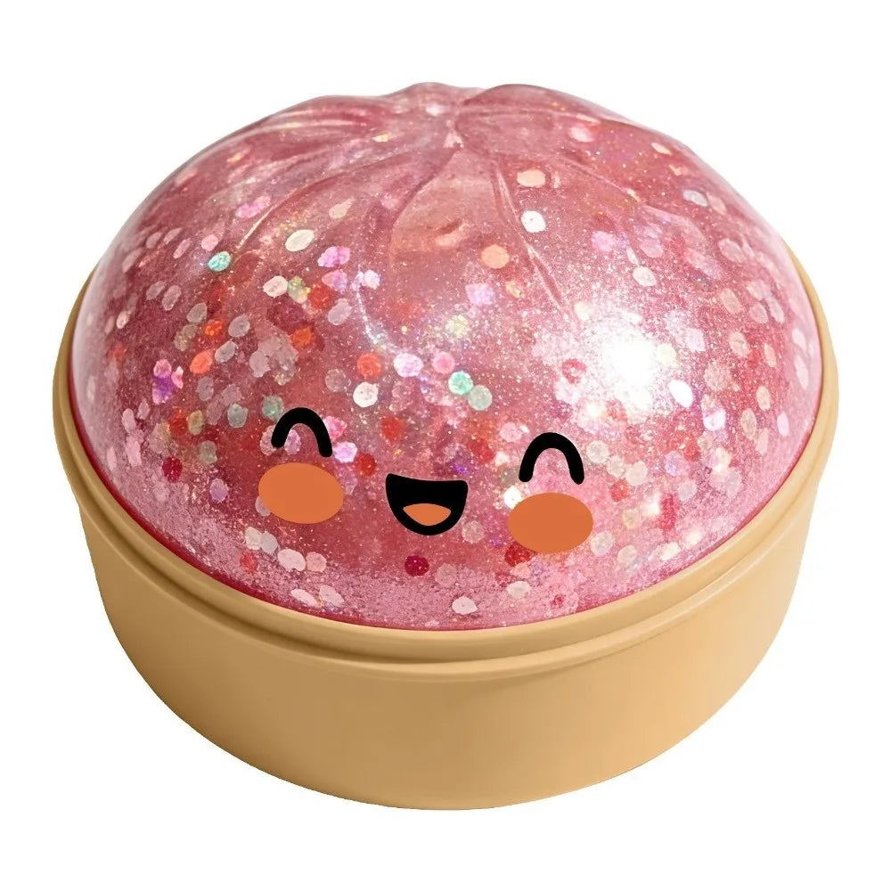 Velocitytoys™–Squishy Dumpling Stress Ball with Steamer Box – Slow Rise Sensory Toy